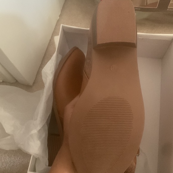 Brown Snake Print Ankle Booties - Picture 3 of 3